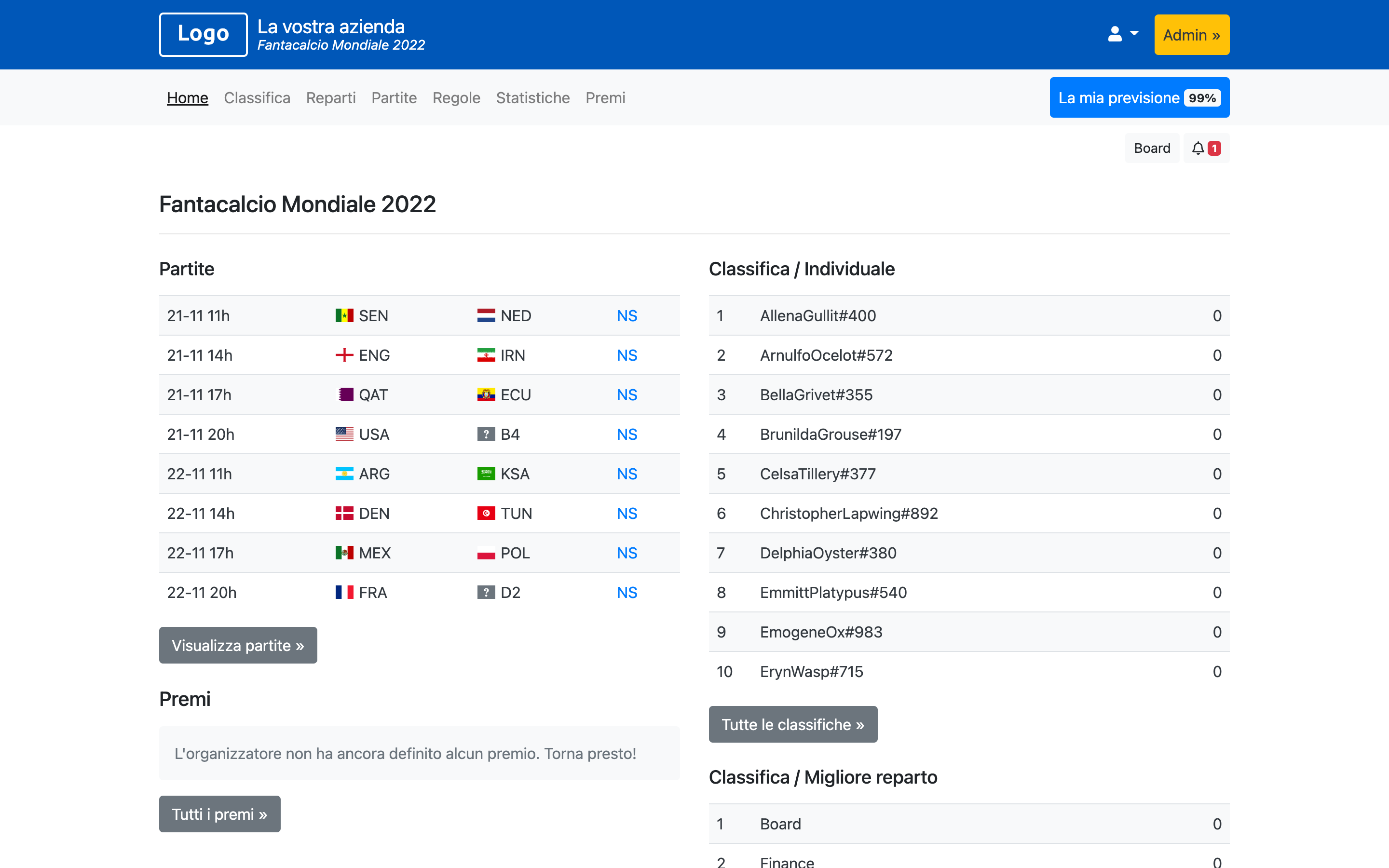 Fantacalcio Mondiale 2026 - EURO 2024